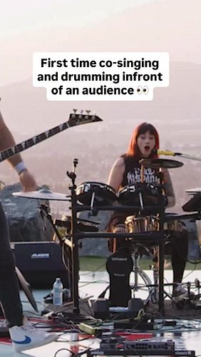 first time singing and drumming in front of people 👀🥹 “if something scares you, just do it” 

#ozzy #ozzyosbourne #drummer #s...