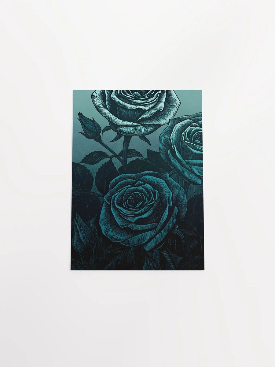 Teal Rose Garden Poster product image (15)