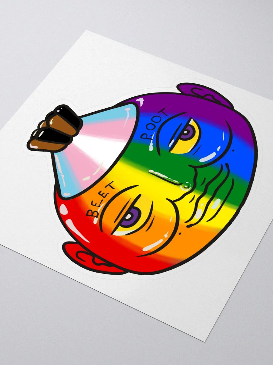 Progress Pride Poot bubble free stickers product image (3)