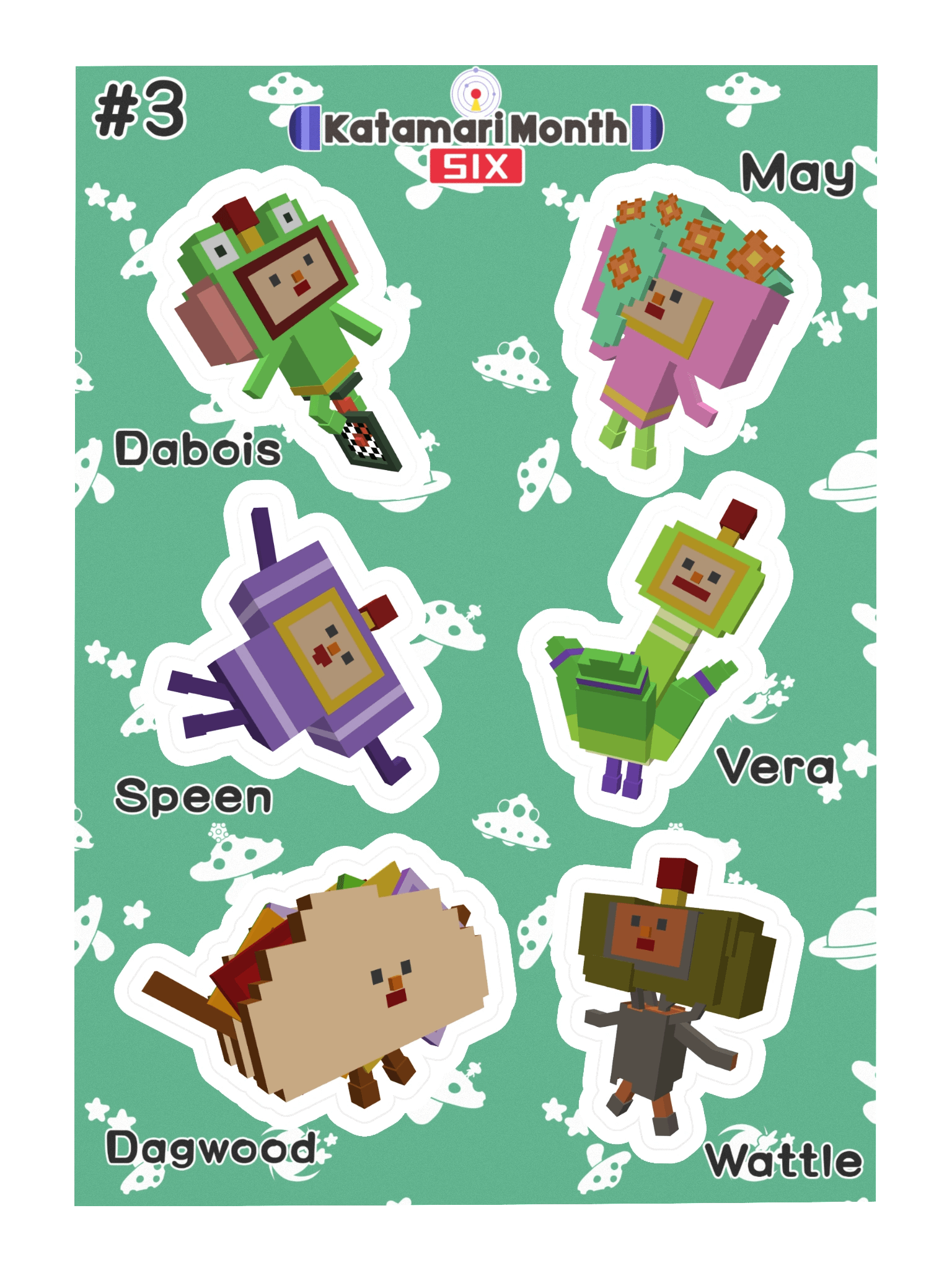KDM6 OC Cousin Sticker Sheet #3 product image (3)