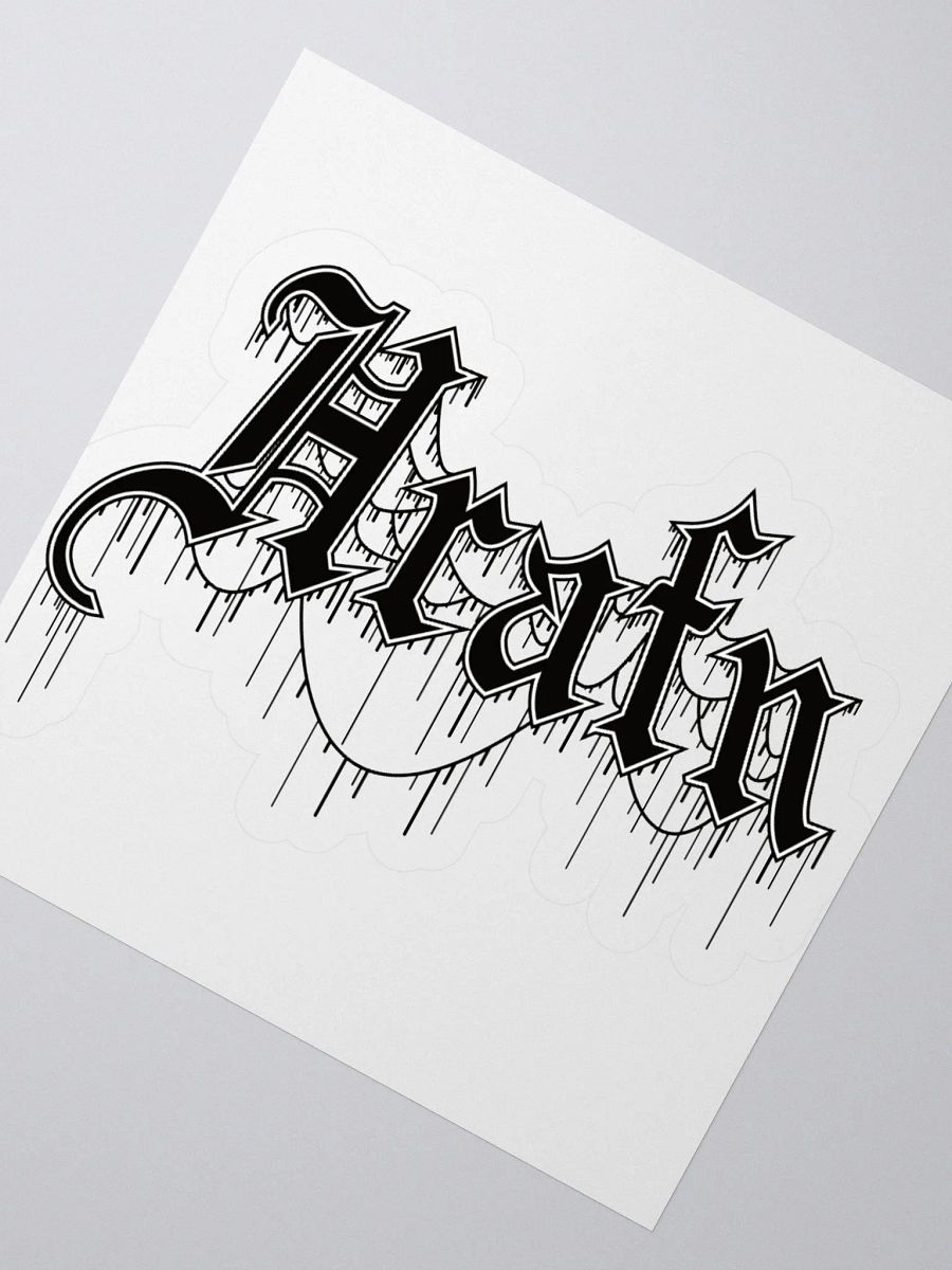 Hrafn Gothic Logo Kiss Cut Stickers product image (2)