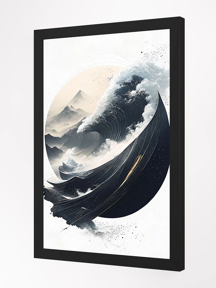 Geometric abstract art in Japanese style product image (2)