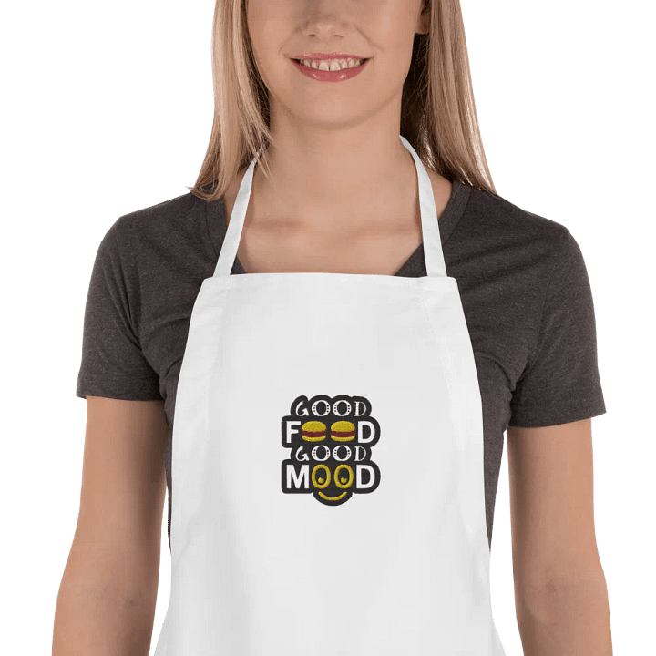 BBQ Apron "Good Food Good Mood" product image (1)