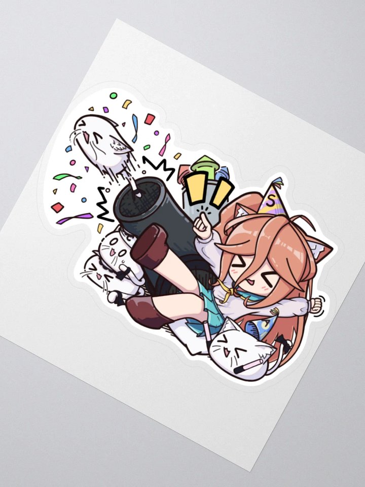 Shiro__Nya Confetti Cannon Sticker product image (5)