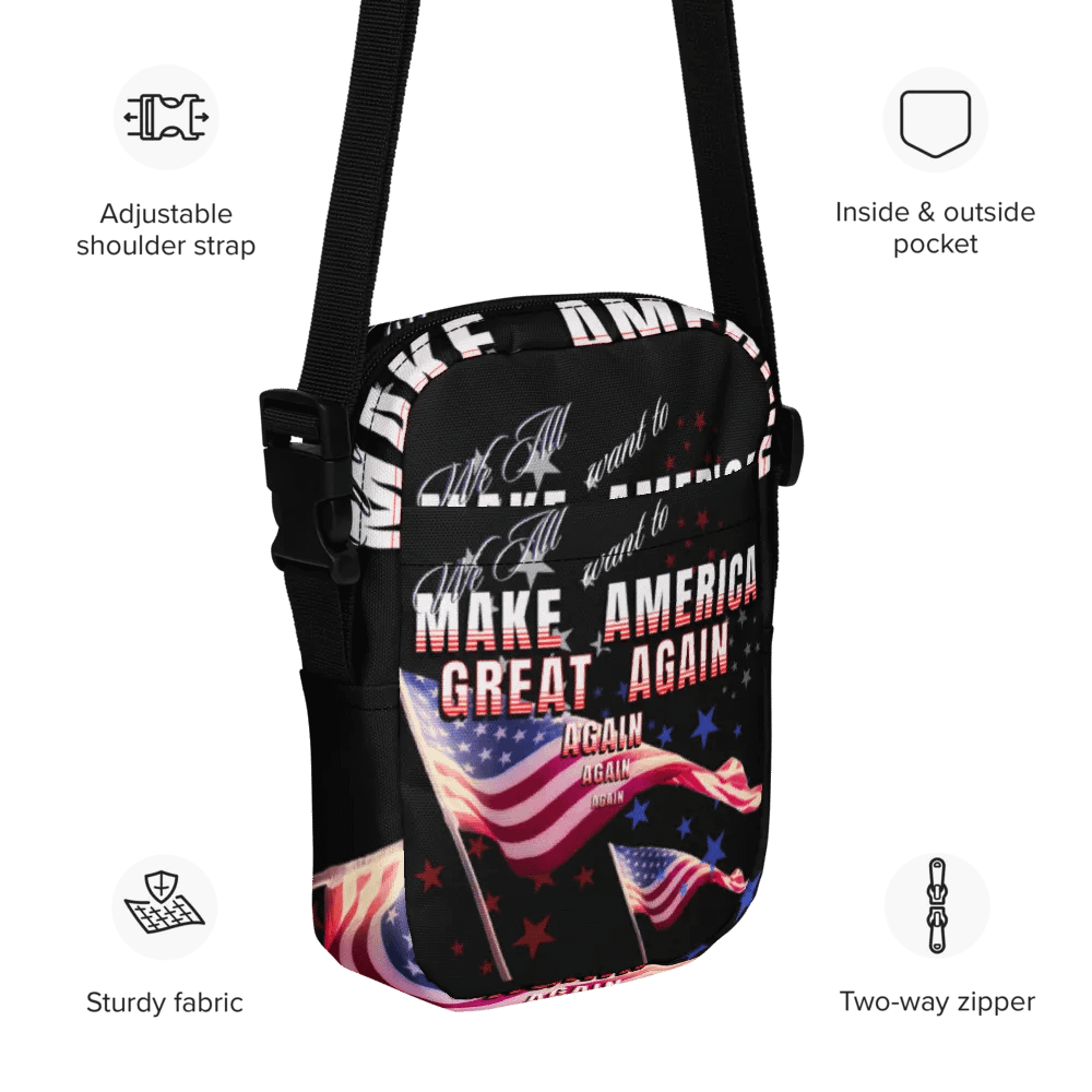 American Dream All-Over Crossbody Bag Trump moms dads friends product image (11)
