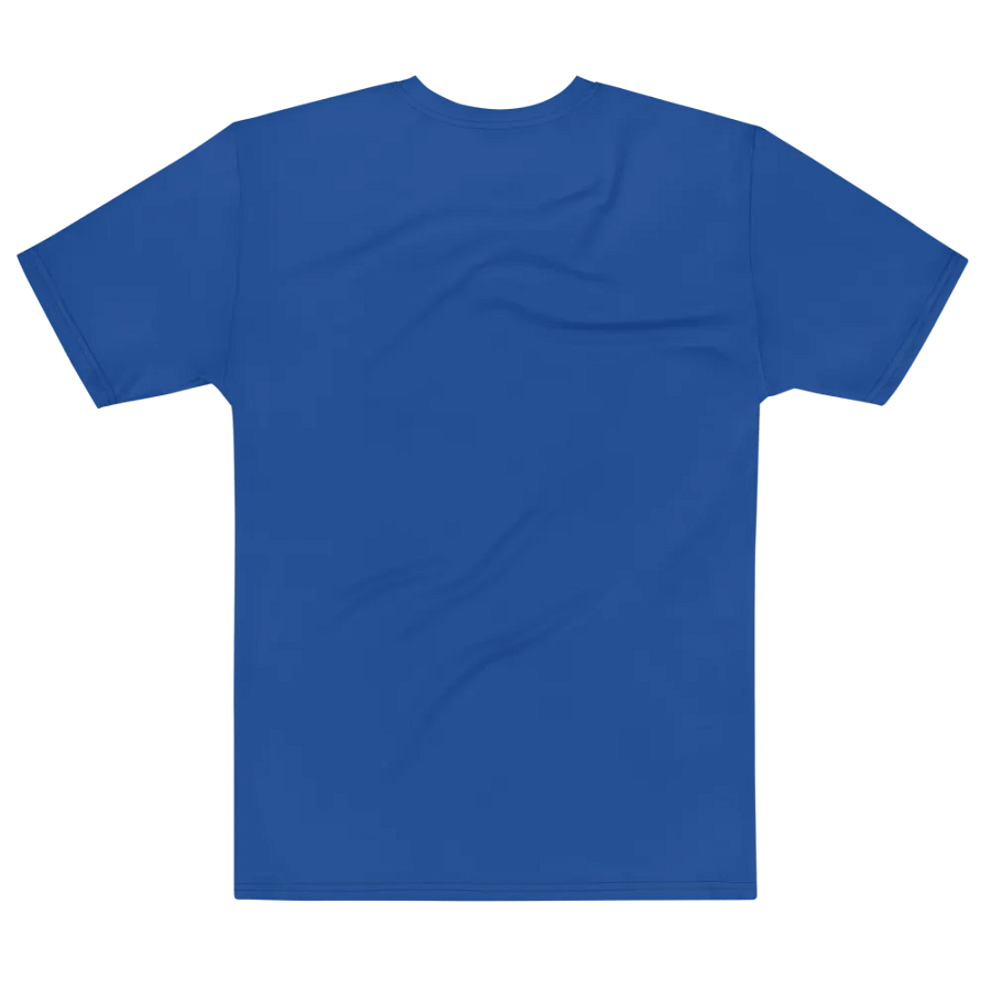 Plain Ocean Blue True Summer Men's Crewneck Polyester Heavyweight Premium T-Shirt by Treasure Pie product image (7)