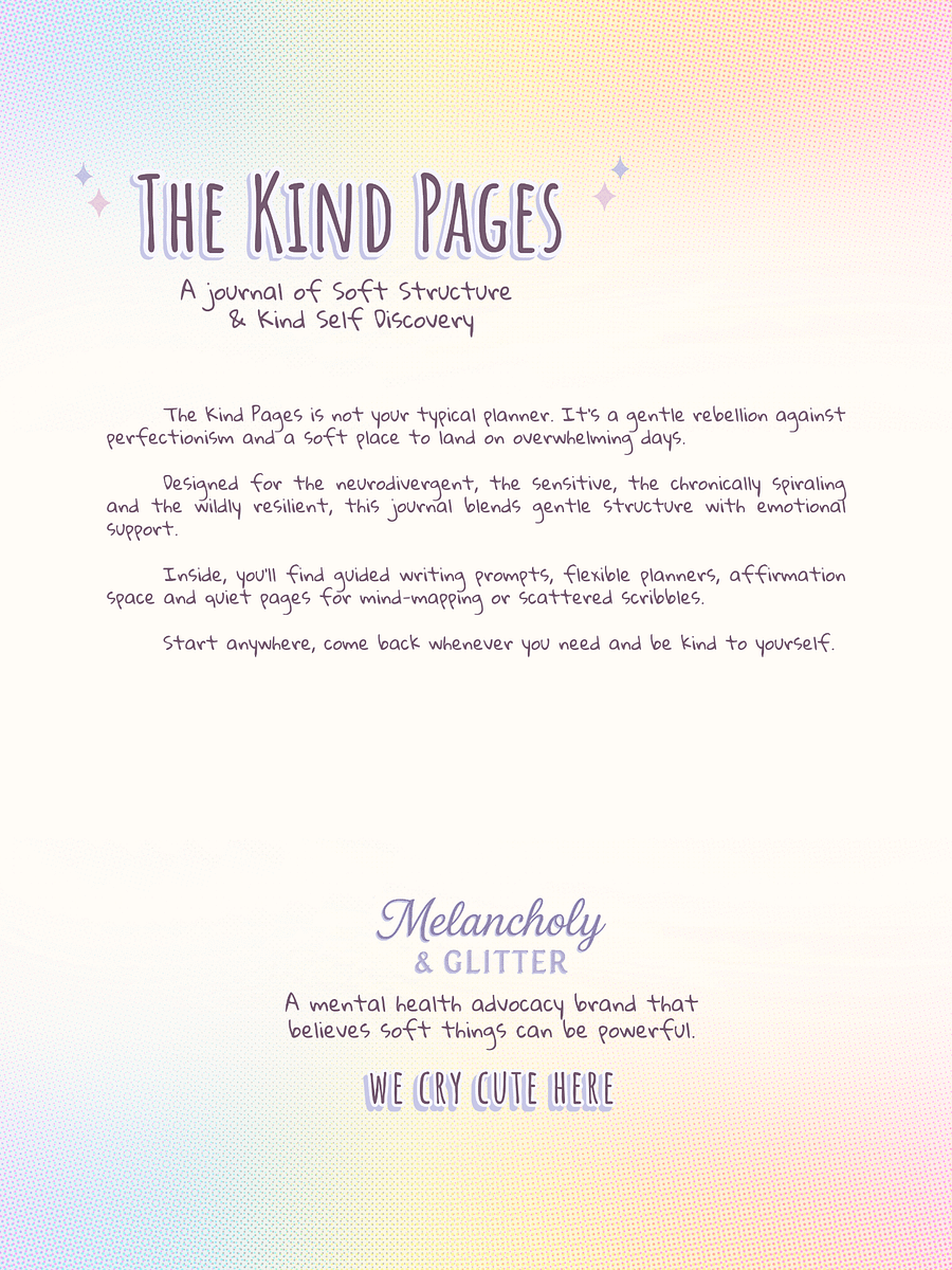 The Kind Pages - A Journal of Soft Structure & Kind Self Discovery product image (7)