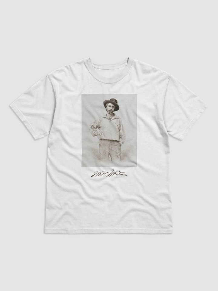 Walt Whitman Steel Engraving by Samuel Hollyer (1854) - T-Shirt product image (1)