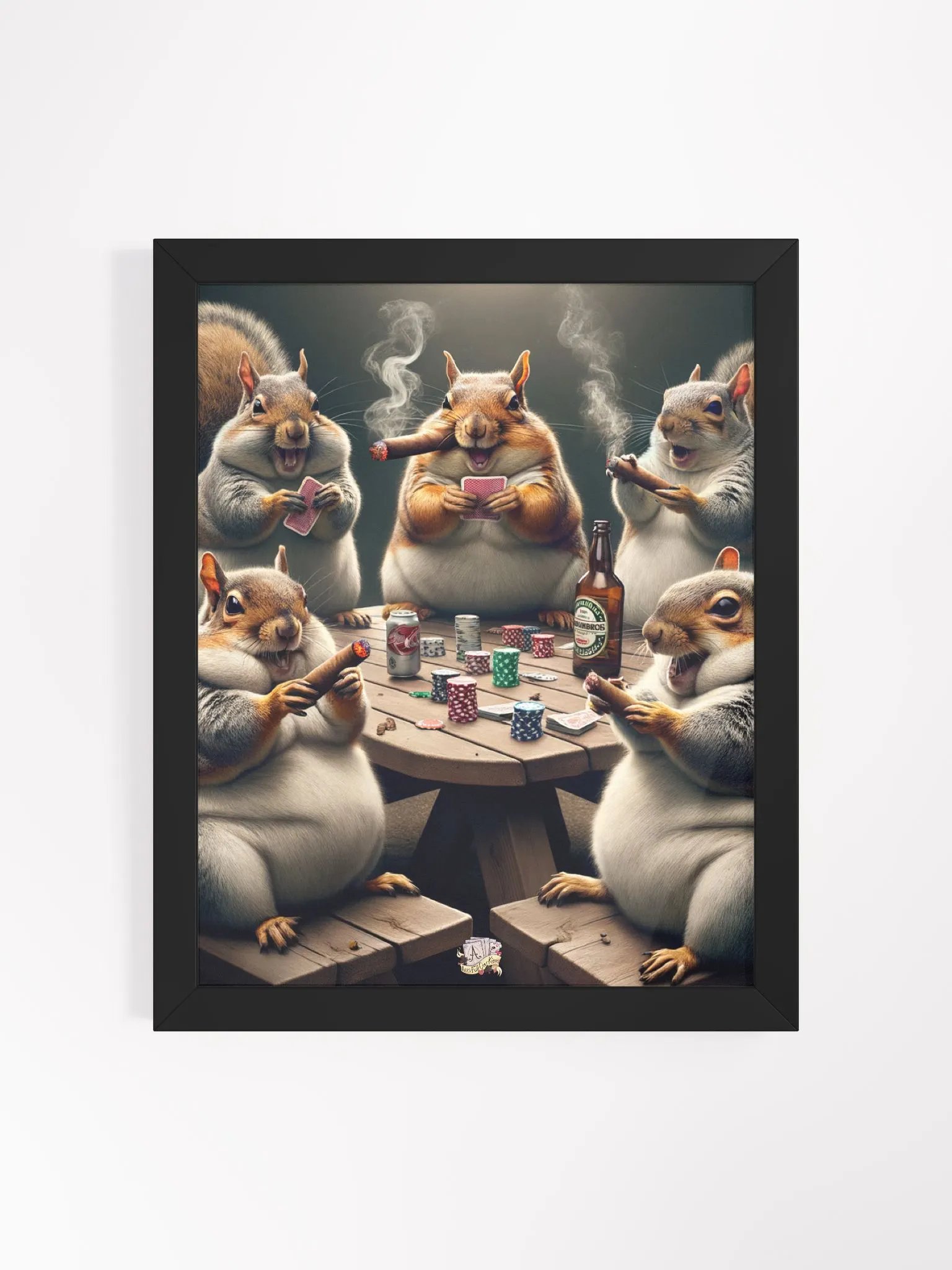 Squirrel Poker Print product image (1)