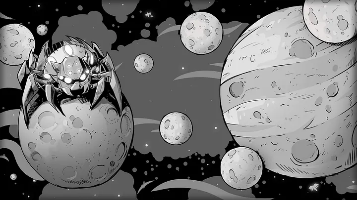 TDL Grayscale Jupiter Spider Playmat product image (2)