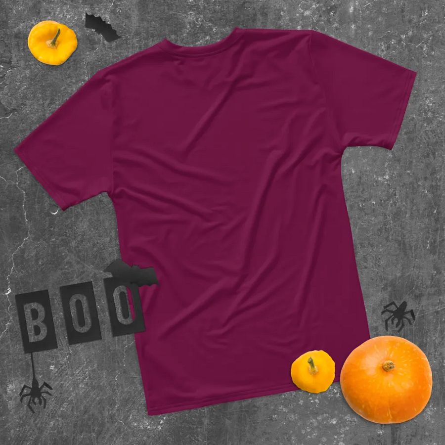 Plain Dark Burgundy Red True Summer Men's Crewneck Polyester Heavyweight Premium T-Shirt by Treasure Pie product image (11)