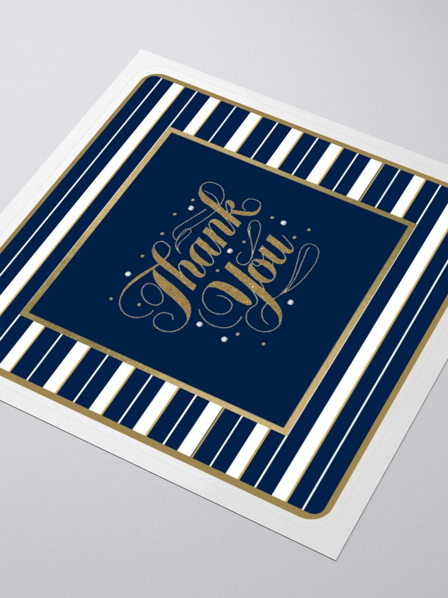 Navy and White, Thank You Sticker product image (3)