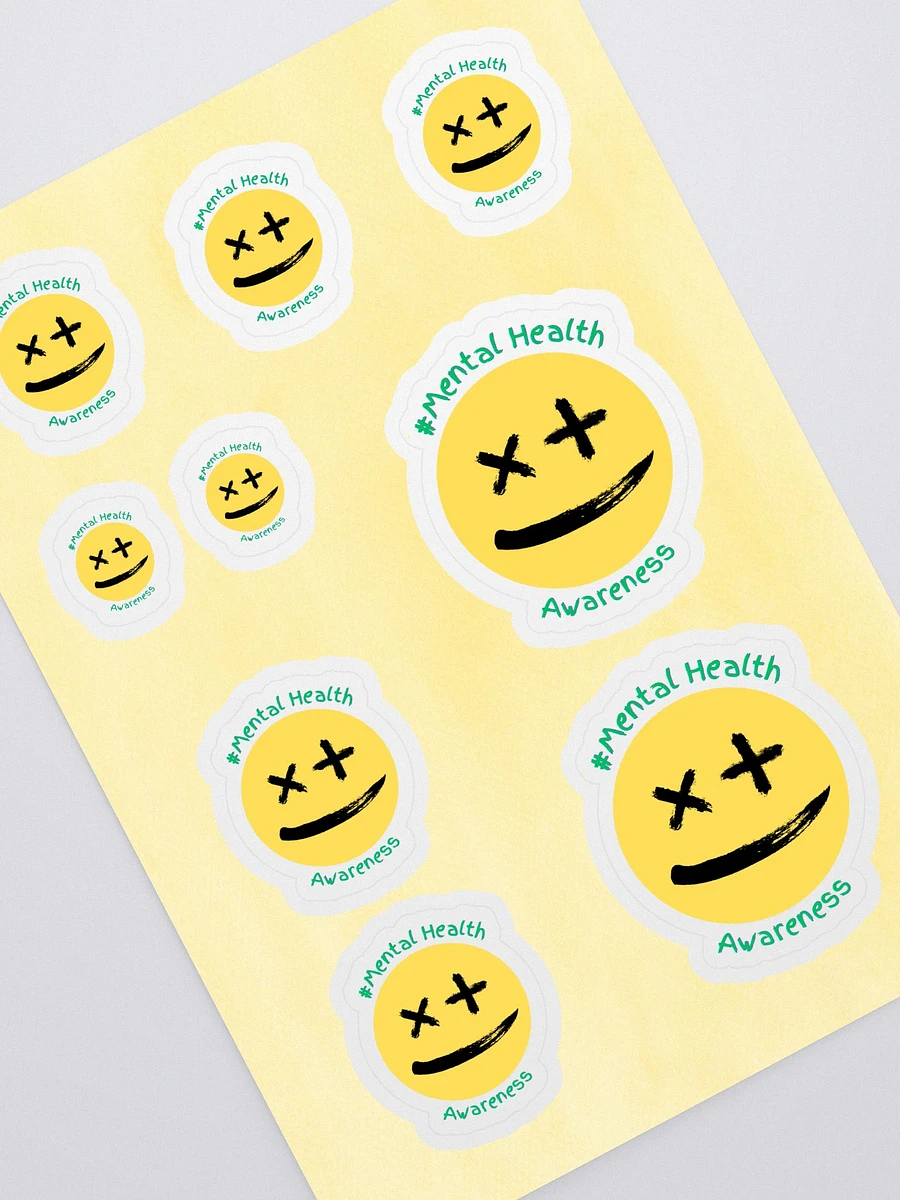 Mental Health Awareness - Yellow Kiss Cut Sticker Sheet product image (1)