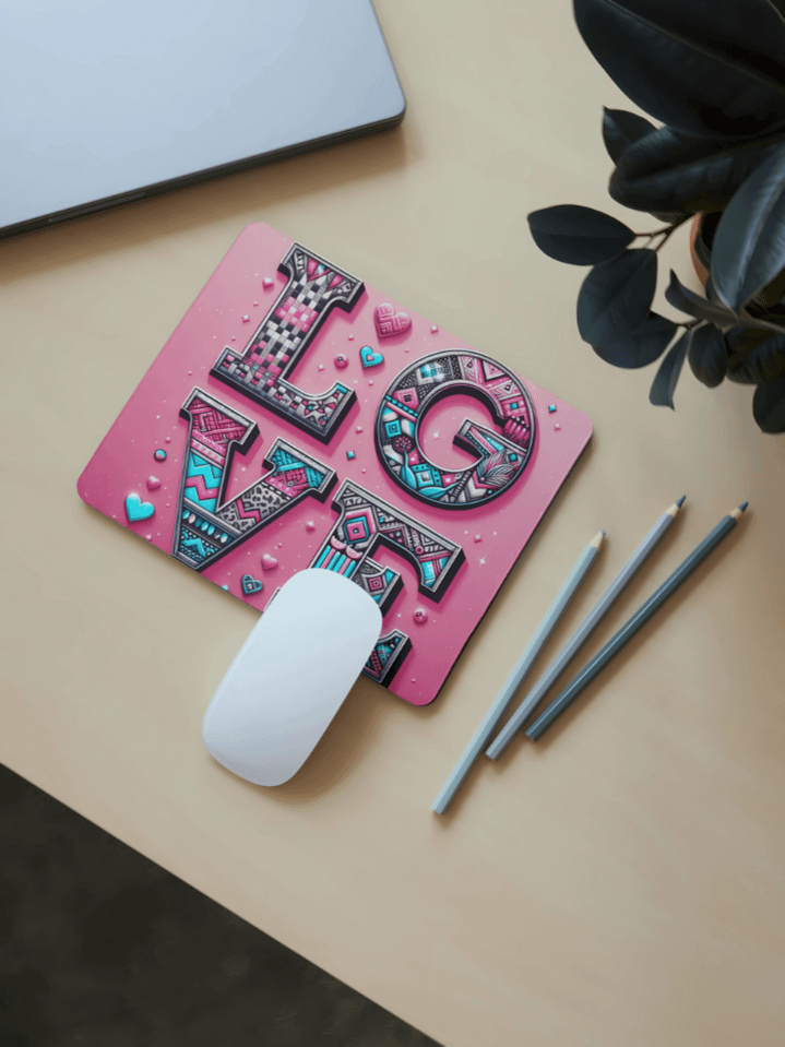 Love-Themed Mouse Pad Sublimation Design – Romantic Valentine’s Day Artwork – Digital PNG Download – Perfect for Mouse Pads – 300 DPI product image (1)