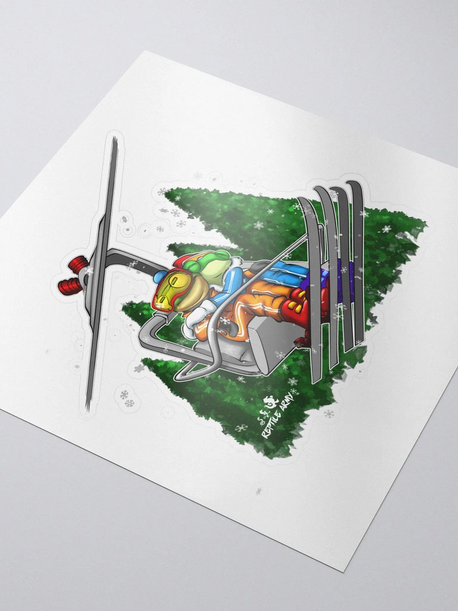 Christmas Ski-Lift Frogs - Sticker - 🎿 🐸 product image (3)