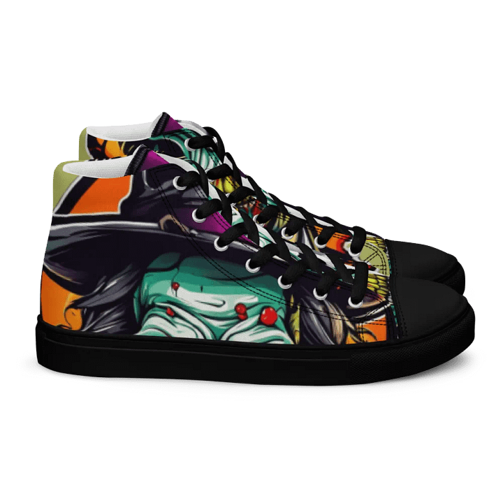 Halloween Glowing Eyes Skeleton High Tops product image (2)