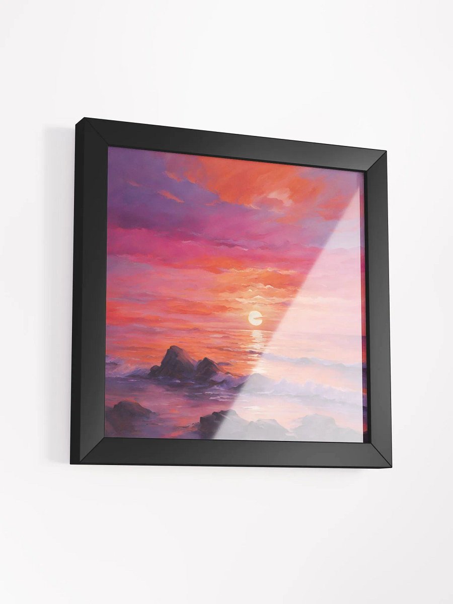 Sunset by the Sea Series #3; Eco-Friendly Matte Poster Art product image (3)