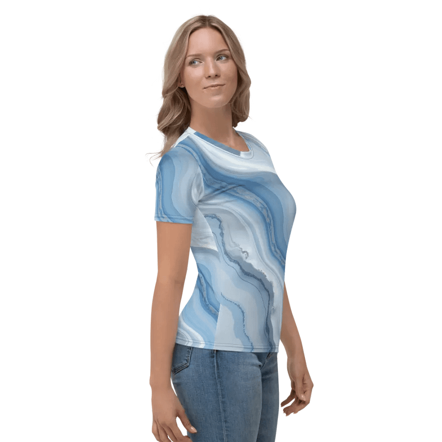 Fluid Marble Women's Crew Neck Tee product image (3)