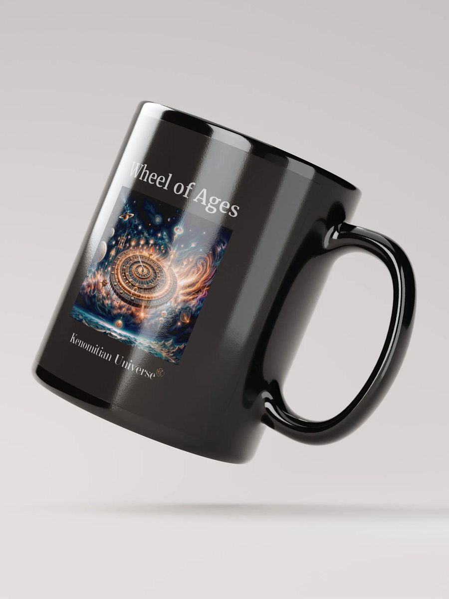 Wheel of Ages | Black Glossy Mug product image (4)
