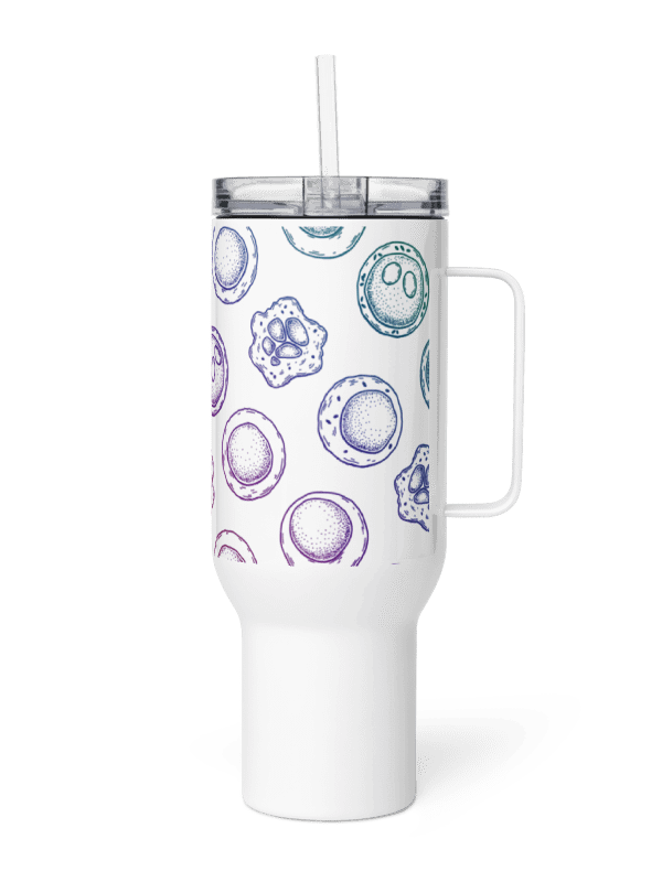 "Stem cells pattern" Travel Mug with a Handle product image (1)