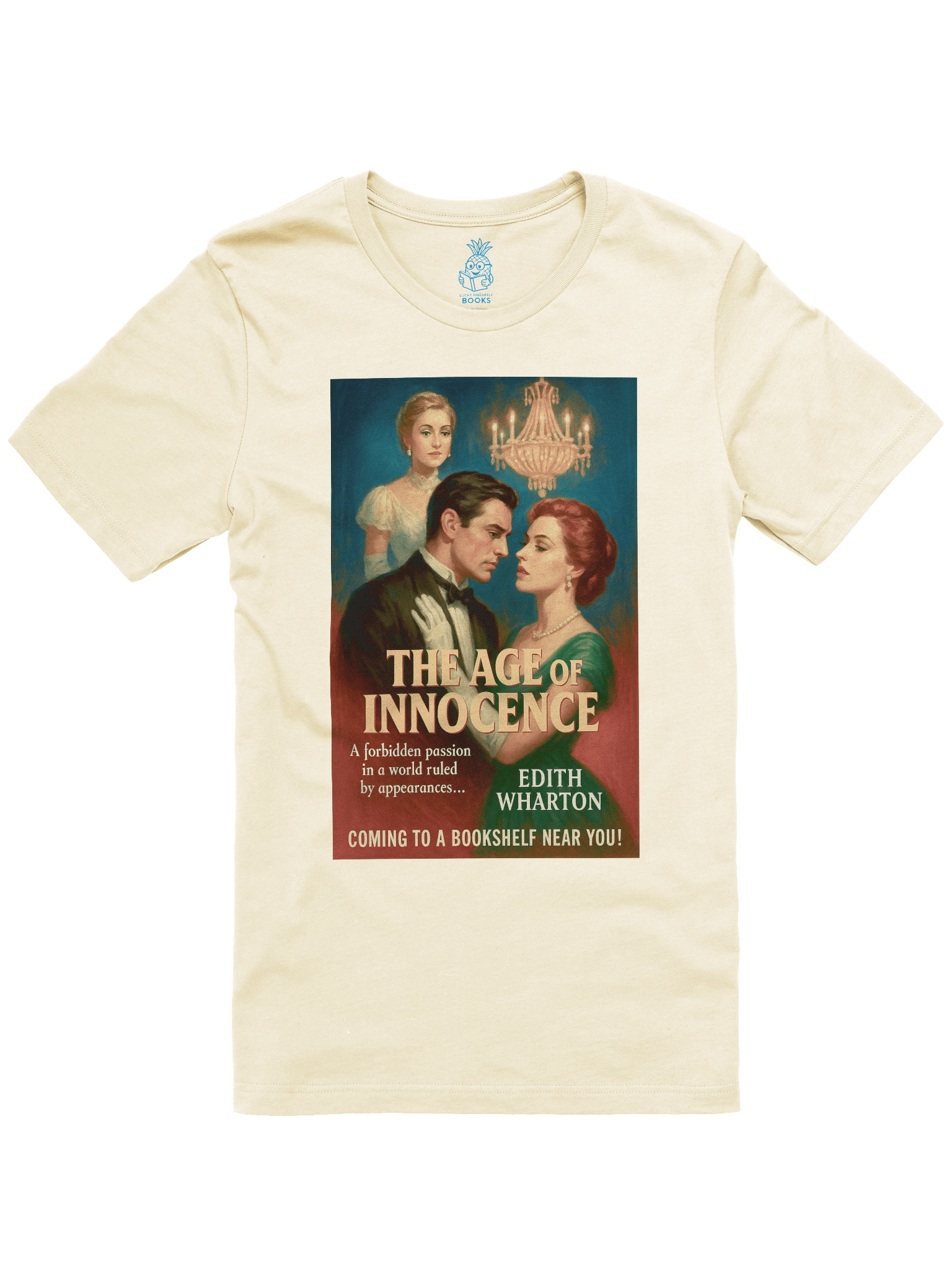 "The Age of Innocence" 1950's Faux Retro Film Poster Edith Wharton Unisex T-Shirt product image (109)