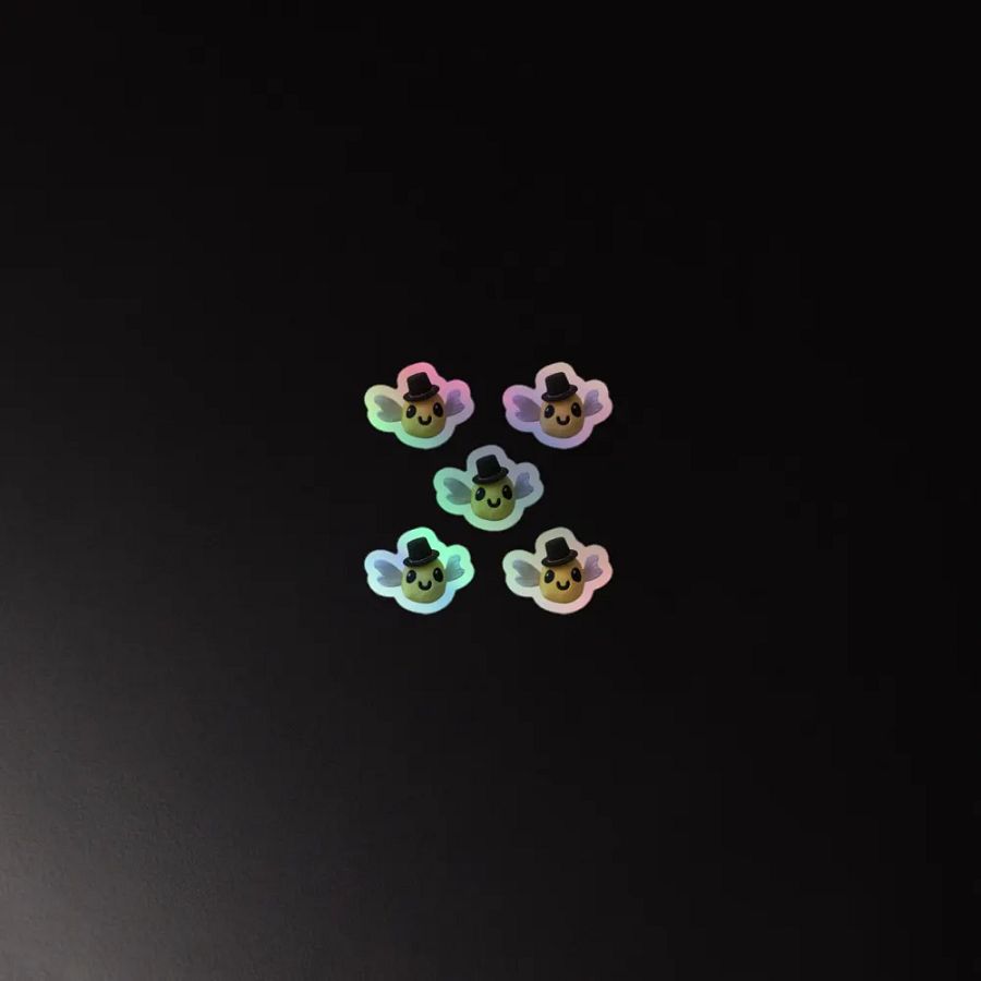 Cali the Beefish Swarm Holographic Stickers product image (2)