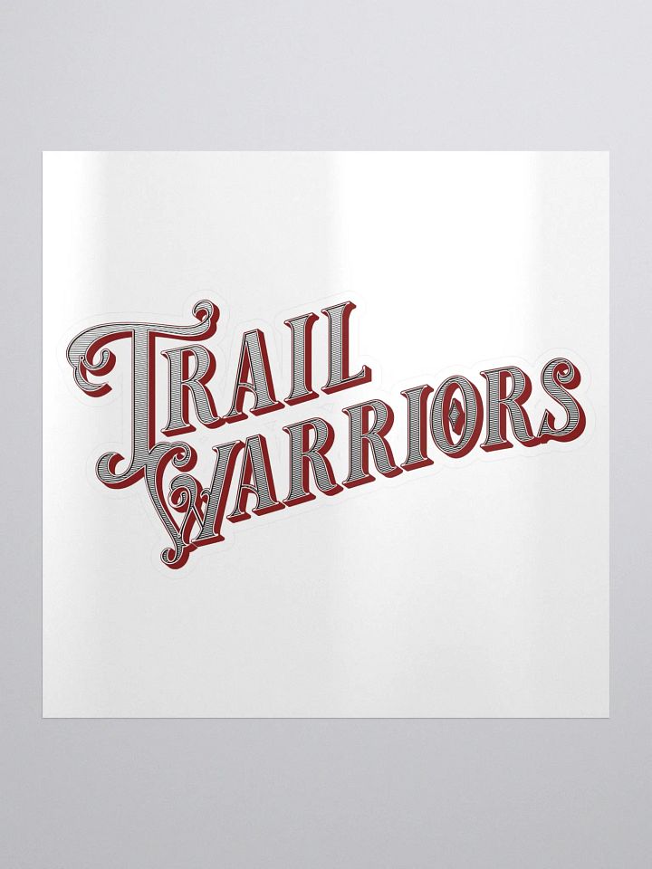 Red w/ Gradient Classic Trail Warriors Emblem Sticker product image (1)