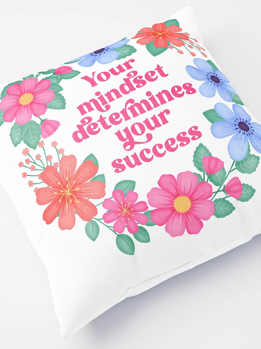 Your mindset determines your success - Motivational Pillow White product image (5)