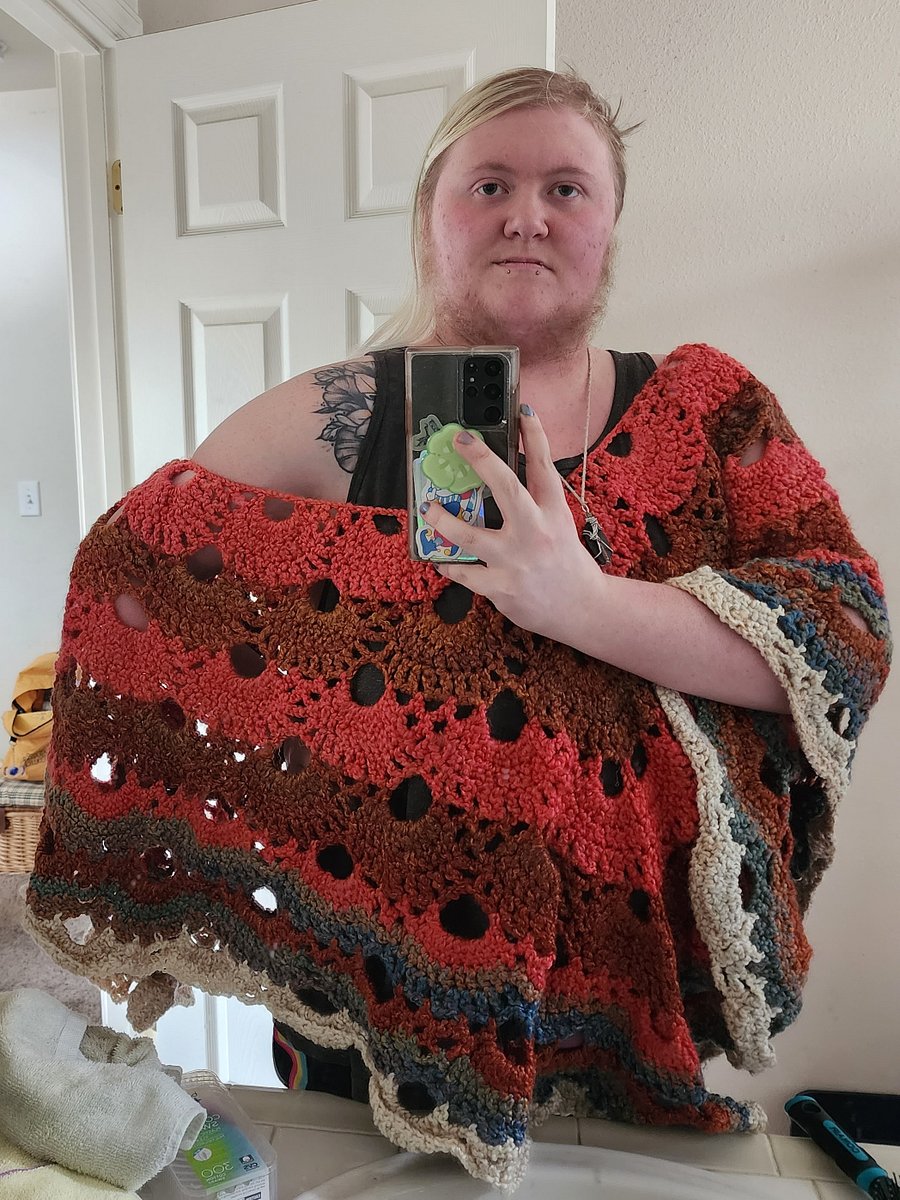Homespun XXL poncho product image (3)