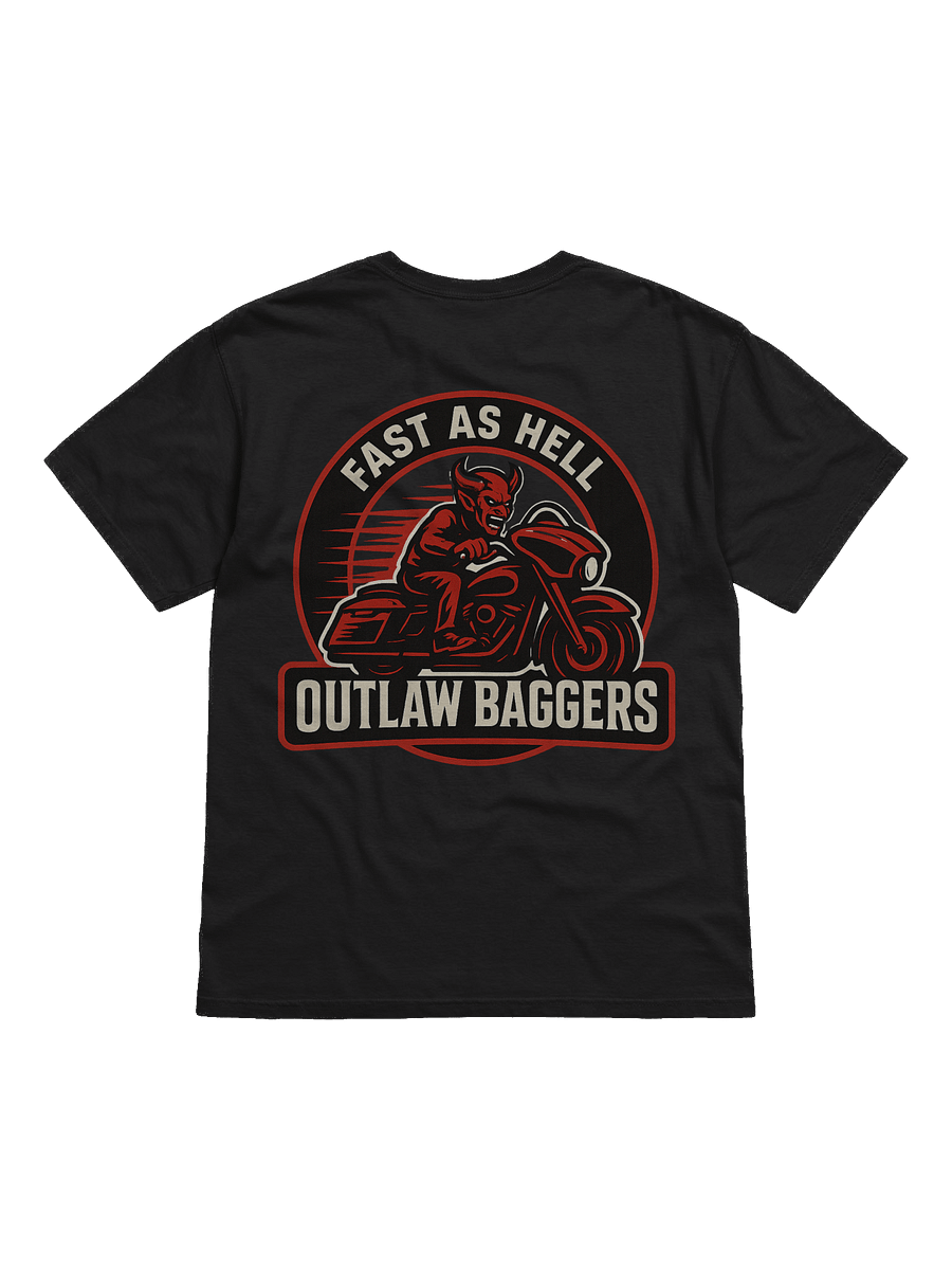 Outlaw Baggers Fast as Hell Tee product image (3)