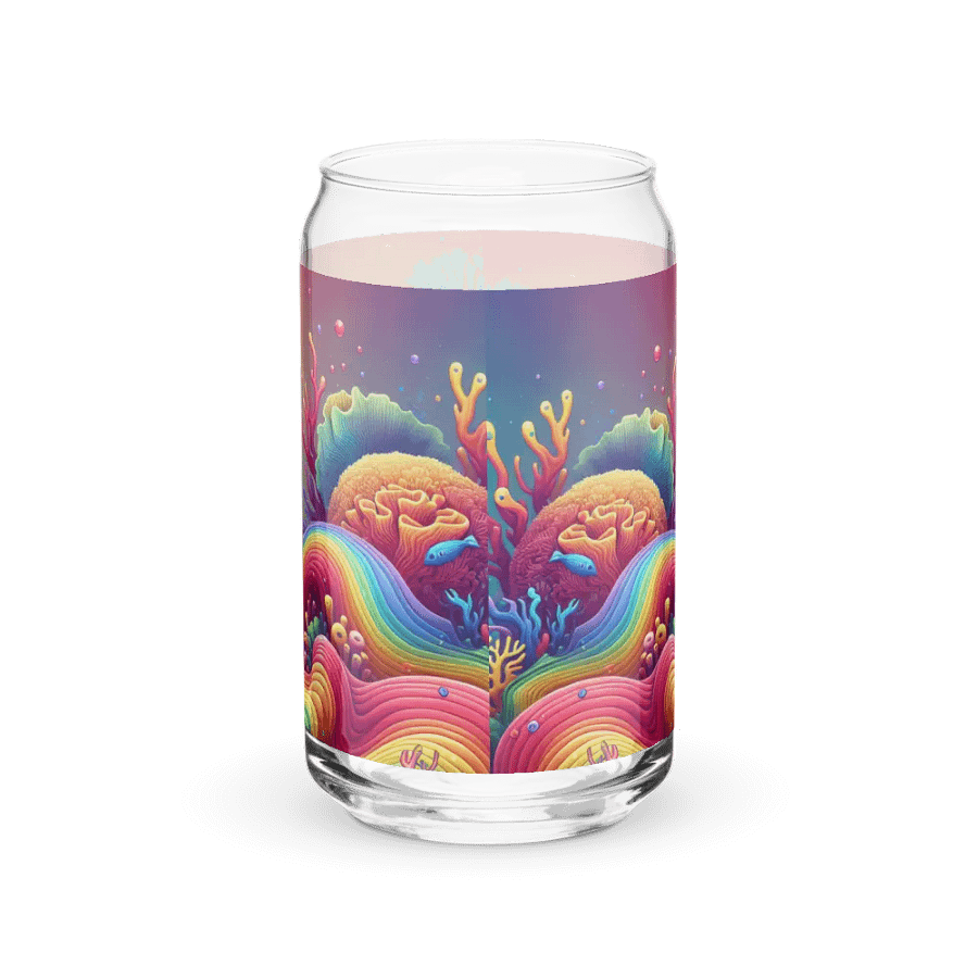 Beautiful & Vivid Rainbow Coral Ocean Themed Glass product image (8)