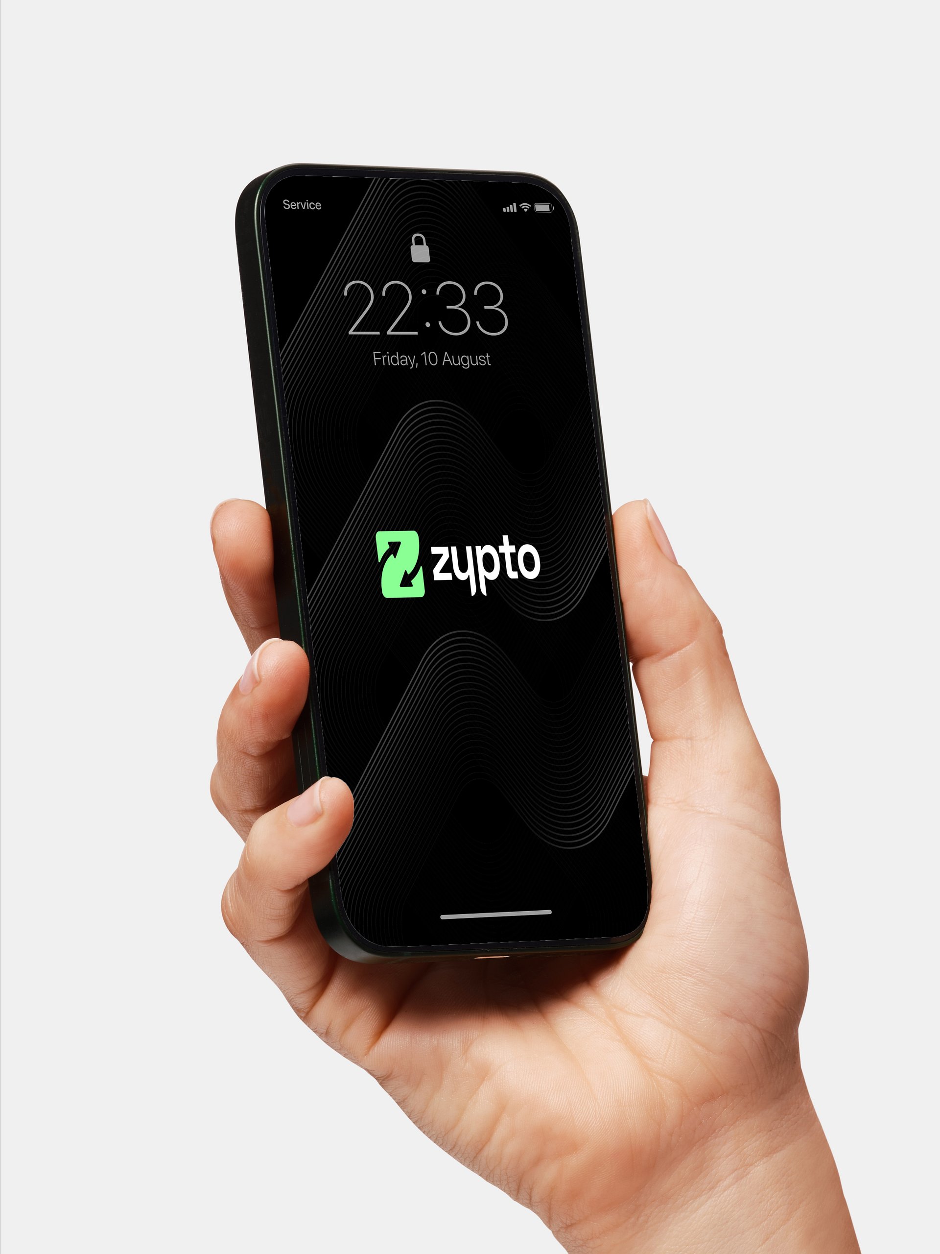 Geometric Waves Crypto Phone Wallpaper product image (1)