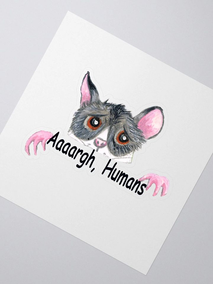 Rat scared of humans sticker product image (6)