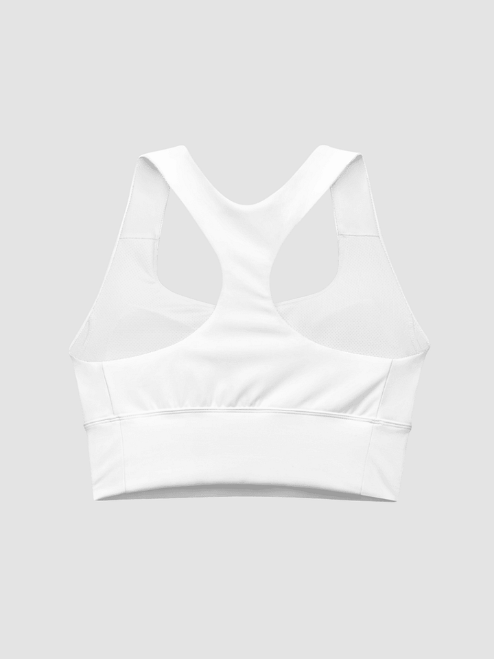 Longline Sports Bra - White product image (2)