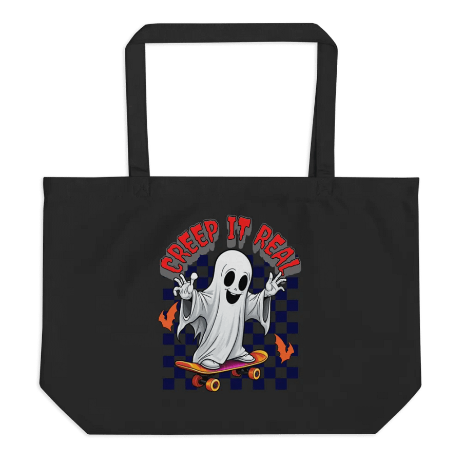 Creep It Real Skateboarding Ghost Tote product image (1)