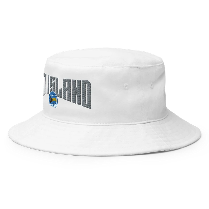 Cat Island Bahamas Hat : Bahamas Flag Bucket Hat Embroidered product image (8)