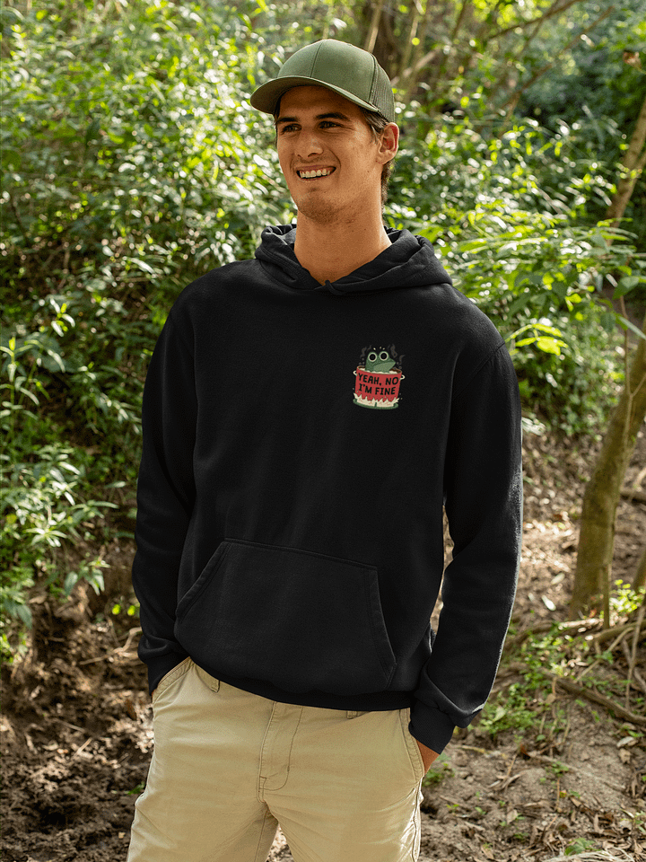 Yeah No, I'm Fine Frog - Hoodie product image (2)
