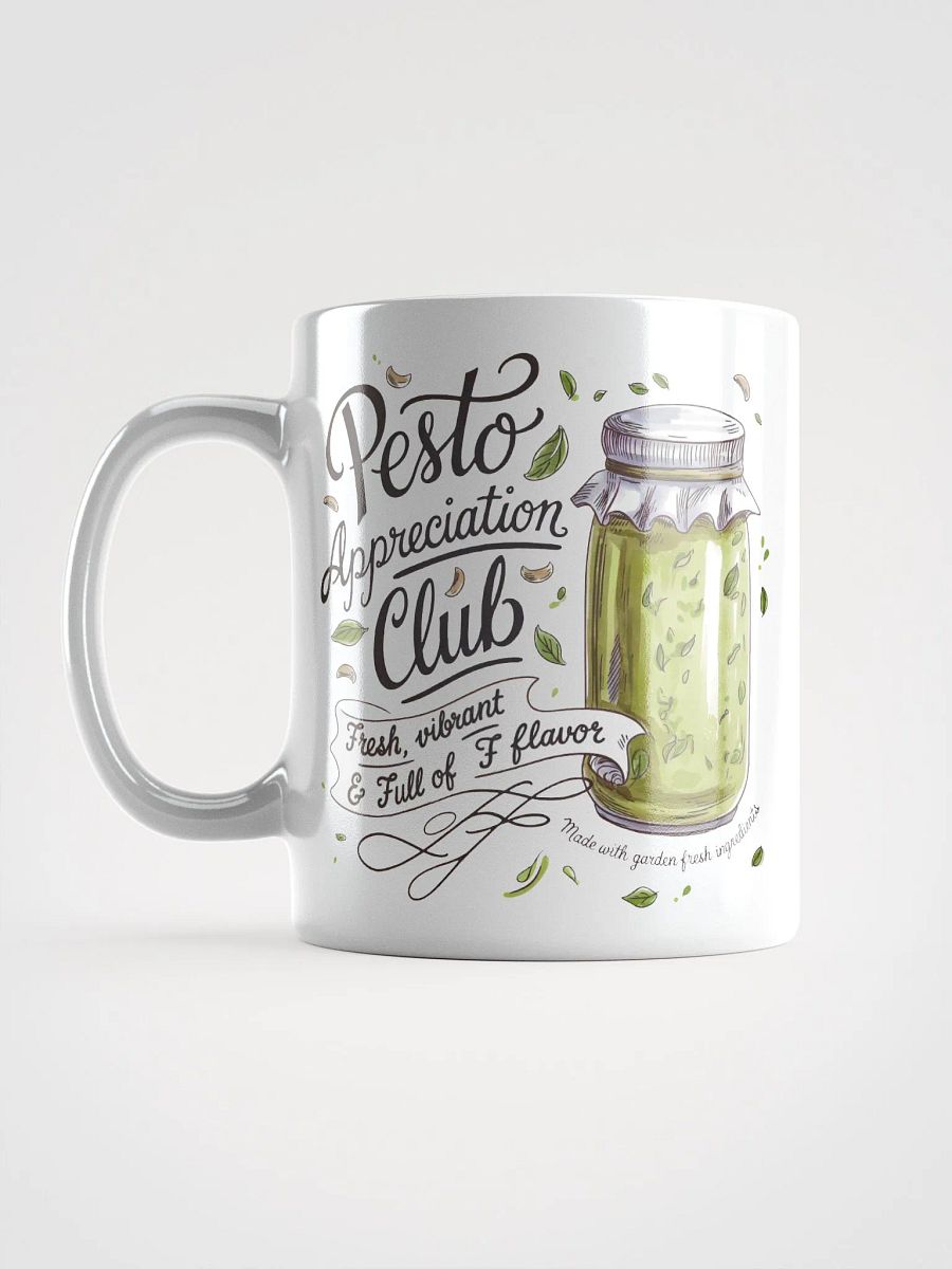 Pesto Appreciation Club White Glossy Mug product image (6)