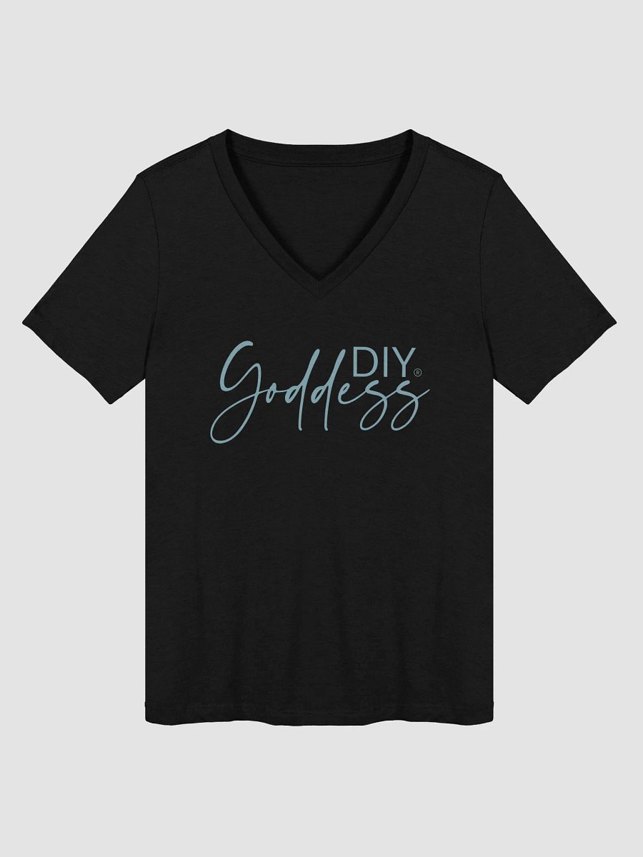 DIY Goddess Black V-Neck T-Shirt product image (3)