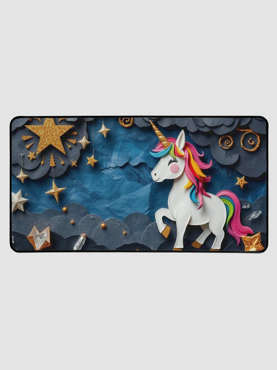 Whimsical Rainbow Unicorn Desk Mat product image (1)