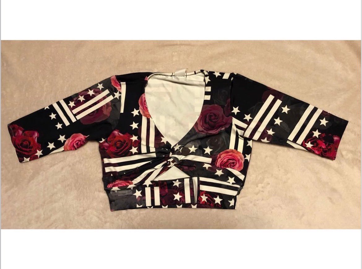 Flag Print - Top Crop product image (2)