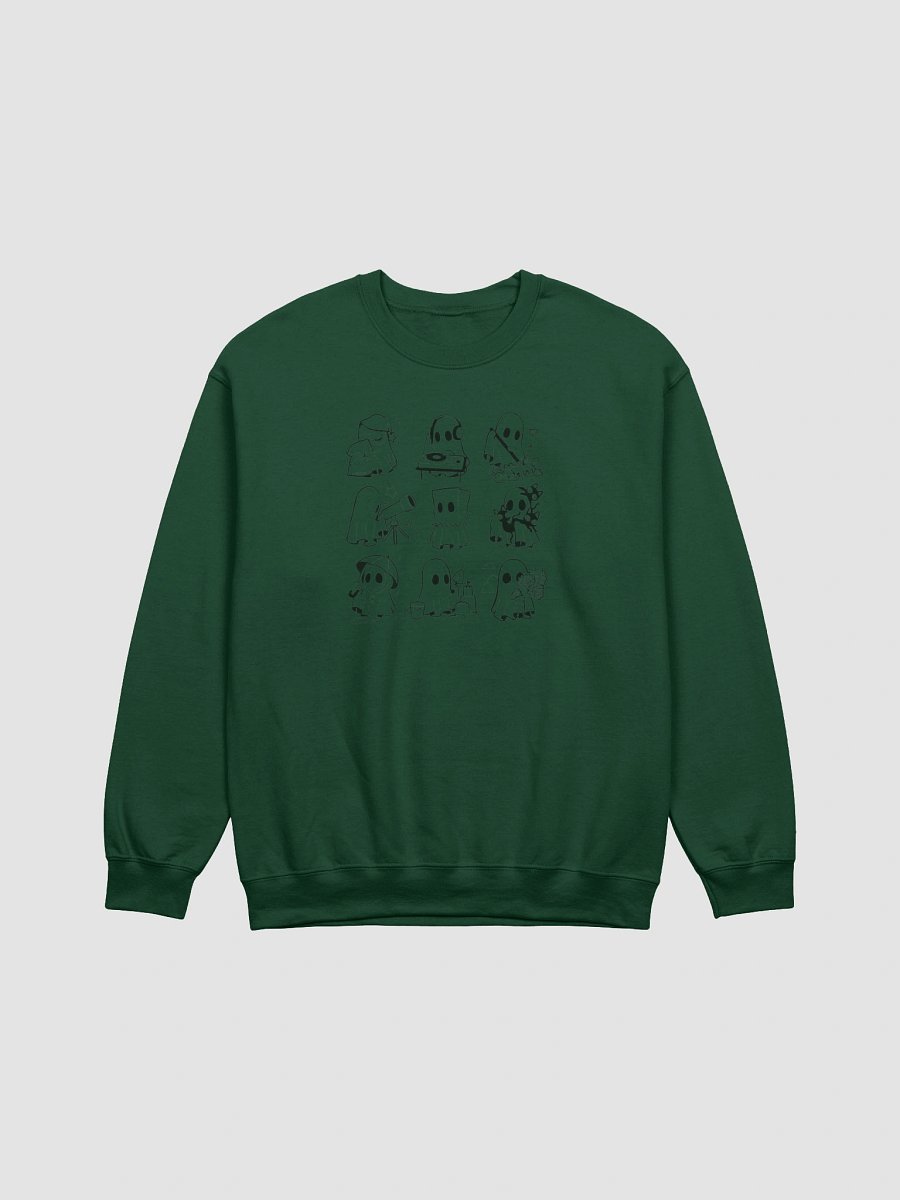 Faded Ghost Drawings Halloween Long Sleeve Sweatshirt product image (7)