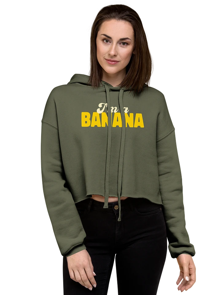 I'm a Banana fleece crop hoodie product image (1)