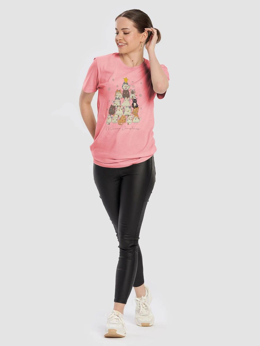Meowy Christmas Cat Tree T-Shirt product image (2)