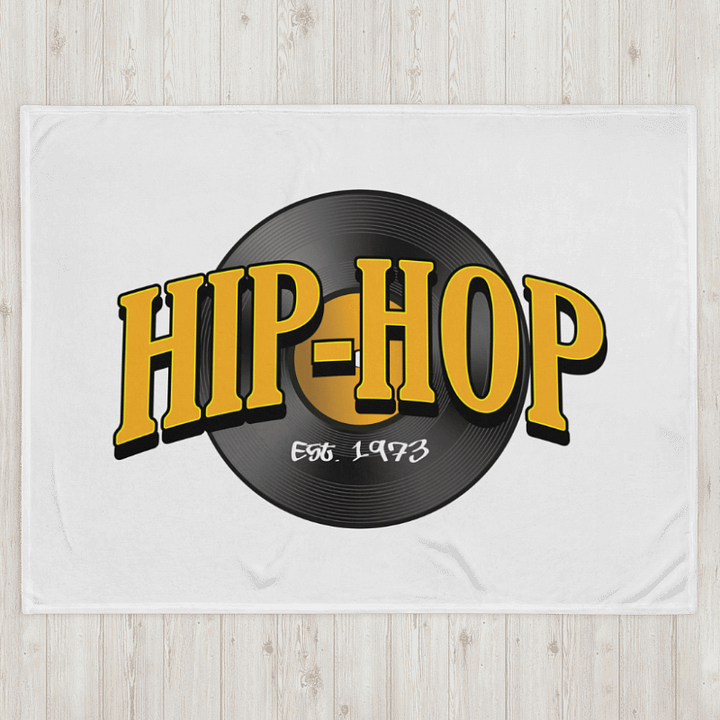 Hip-Hop 1973 - WHITE - Throw Blanket product image (2)