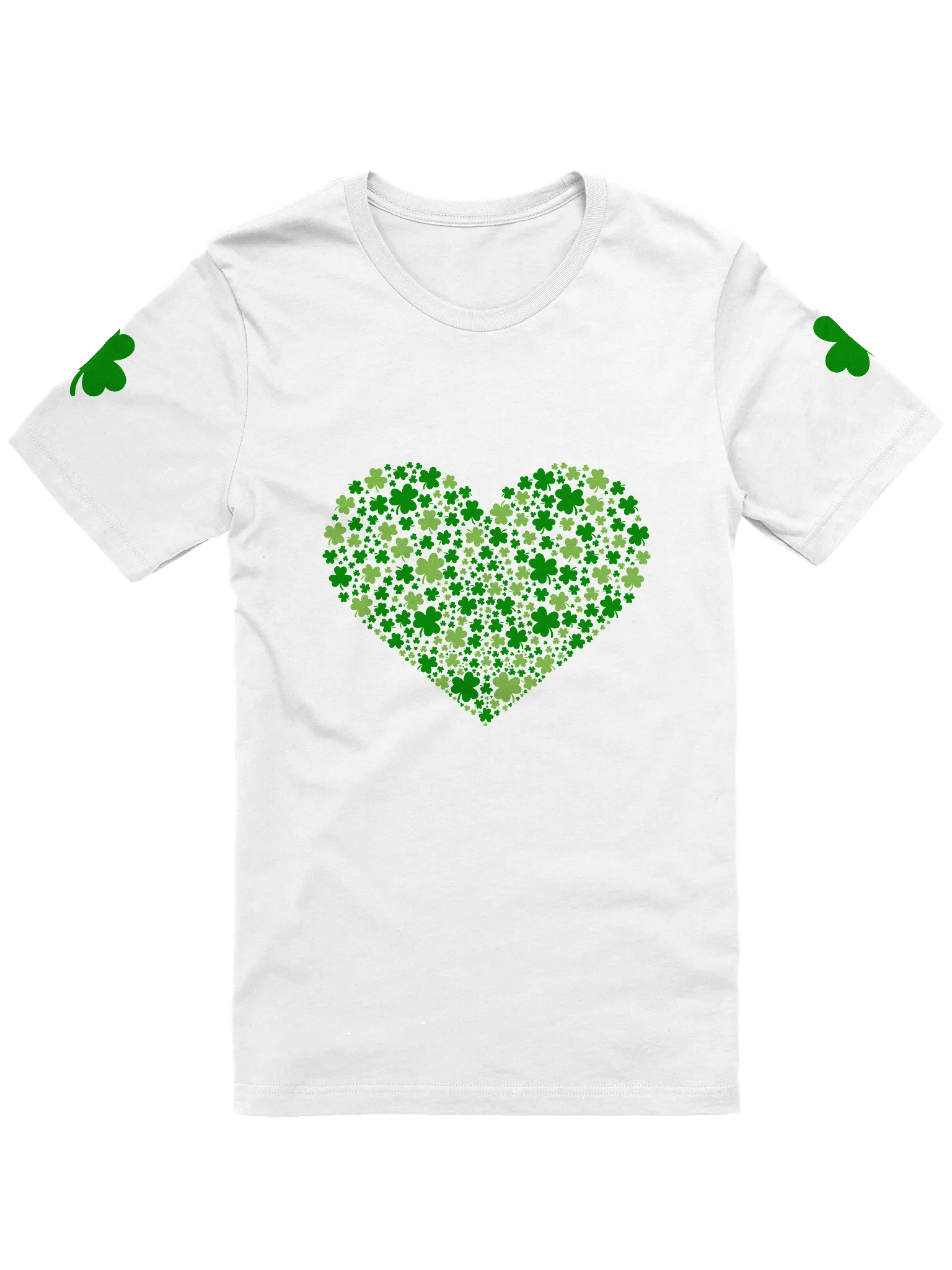 Heart of Clovers White T-Shirt product image (1)