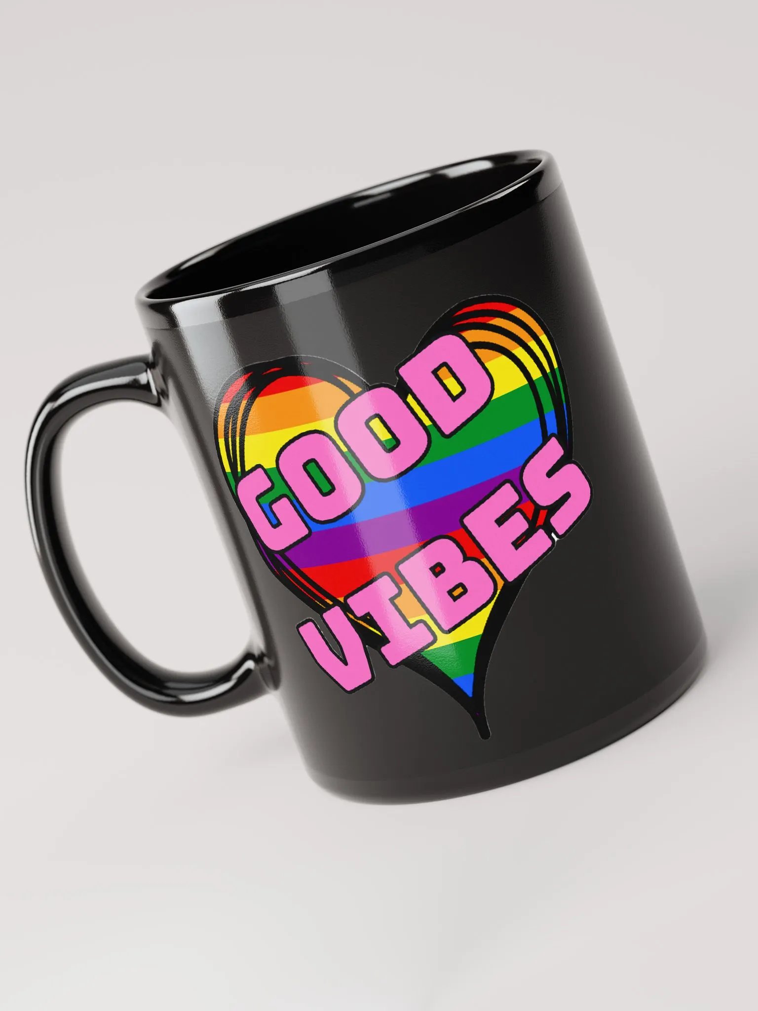 Good Vibes Black Mug product image (3)
