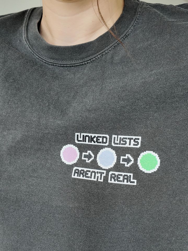 Linked Lists Aren't Real Tee product image (1)