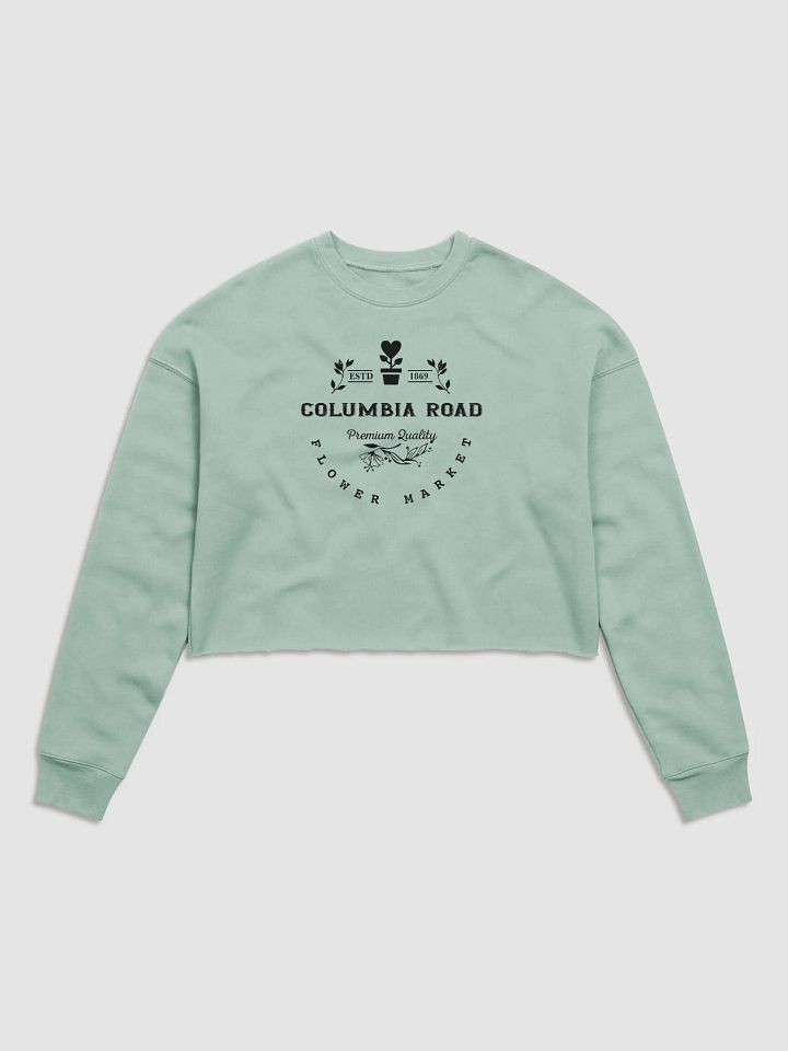Columbia Road Market Midweight Fleece Crop Sweatshirt (Blue) product image (1)