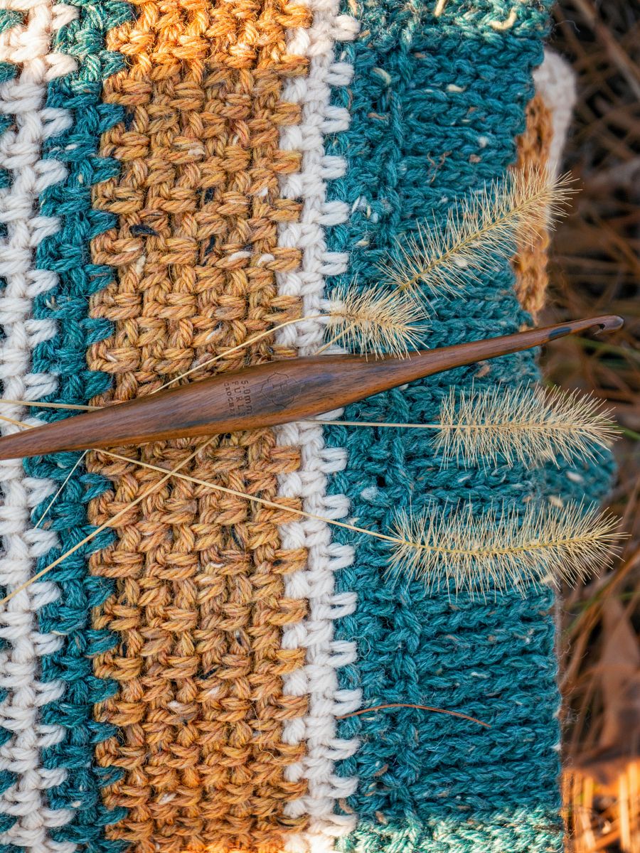 Striped Shortbread Duster Crochet Pattern Video Tutorial (9 sizes) product image (6)